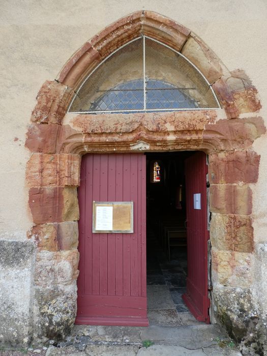 Eglise Saint-Hilaire : Portail occidental, vue générale