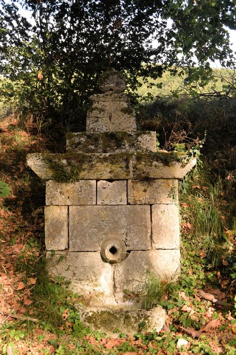 Château du Bourg : Edicule abritant la source, vue générale