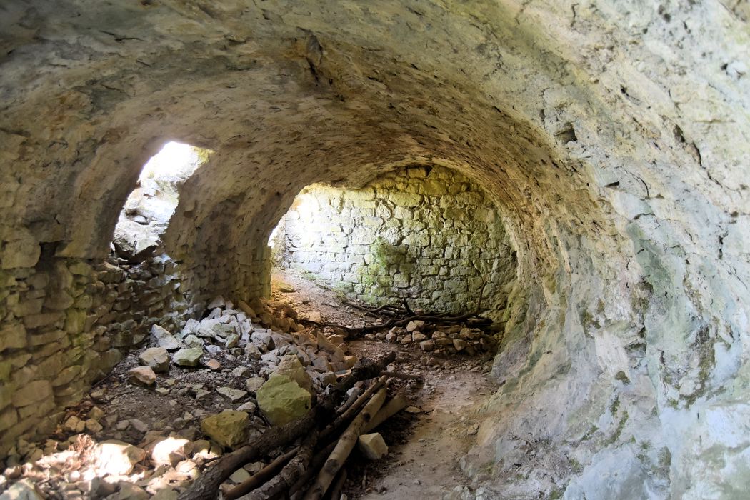 Château de Soyans : Salle basse, vue partielle