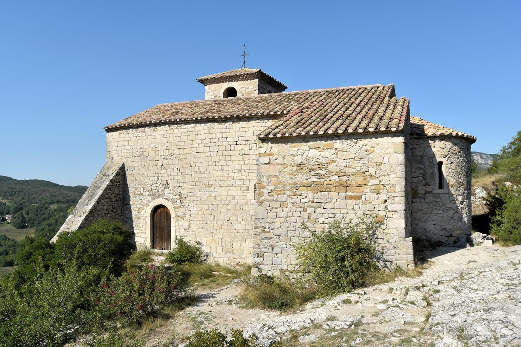 Chapelle Saint-Marcel : Façade latérale sud, vue générale