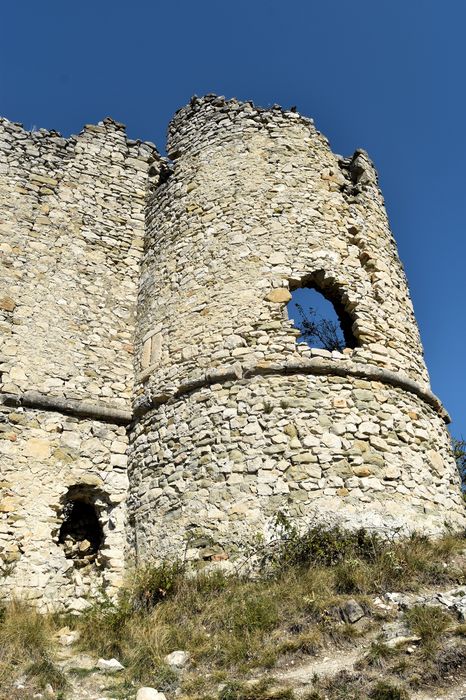 Château de Soyans : Vue partielle des ruines