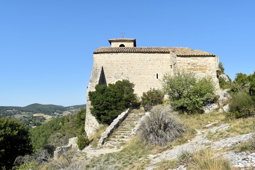 Chapelle Saint-Marcel : Façade latérale sud, vue générale