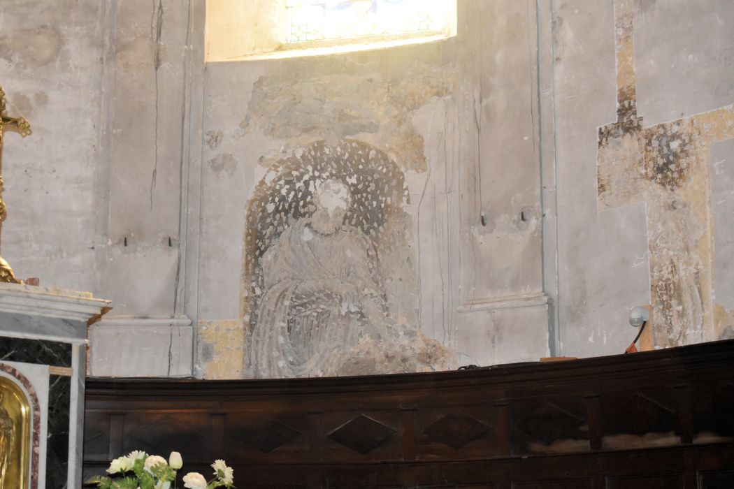 Eglise Saint-Géraud : Peintures monumentales, vue partielle