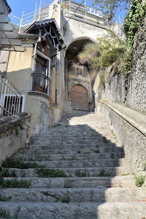 Chapelle des Cordeliers (ancienne) : Grand escalier d'accès sud, vue générale