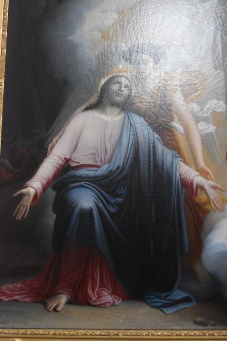 tableau : Christ au jardin des oliviers, vue partielle