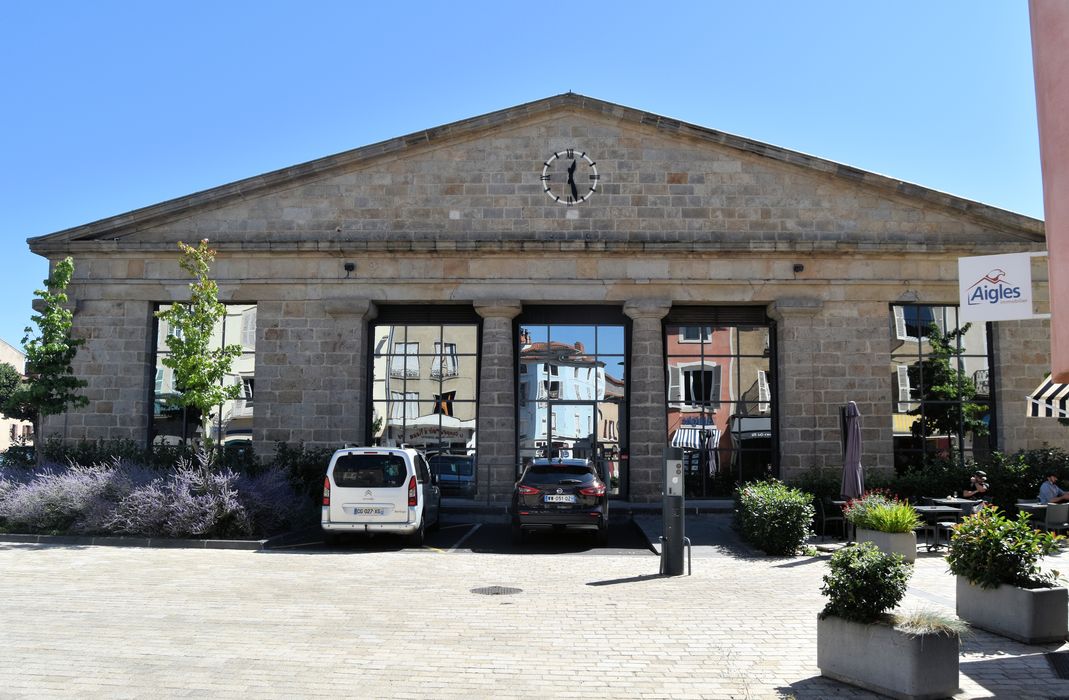 Halle aux blés : Façade ouest, vue générale