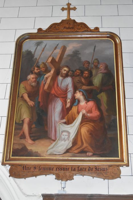 Tableau (chemin de croix) : Jésus et sainte Véronique