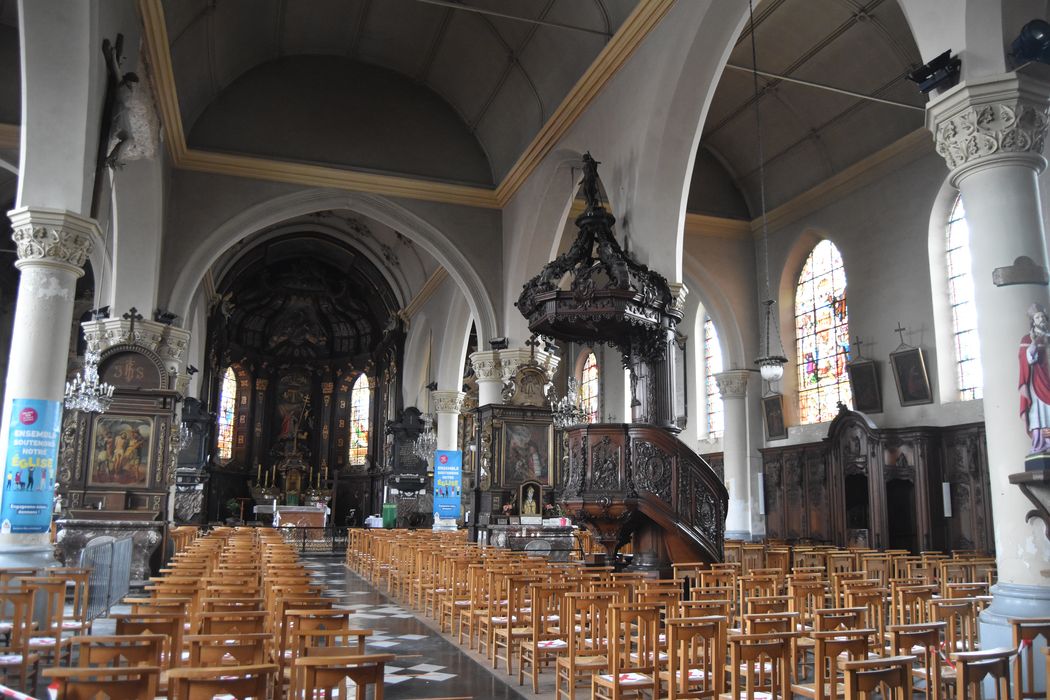 Eglise Saint-Martin : Nef, vue générale