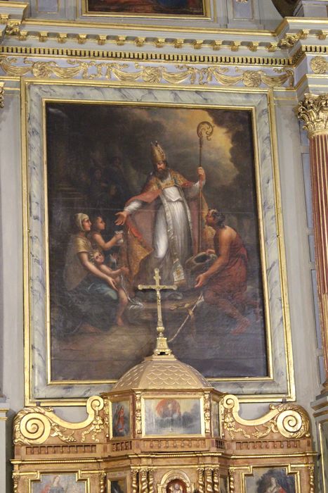 tableau du retable du maître-autel : Saint Nicolas - © Ministère de la Culture (France), Médiathèque du patrimoine et de la photographie, diffusion RMN-GP