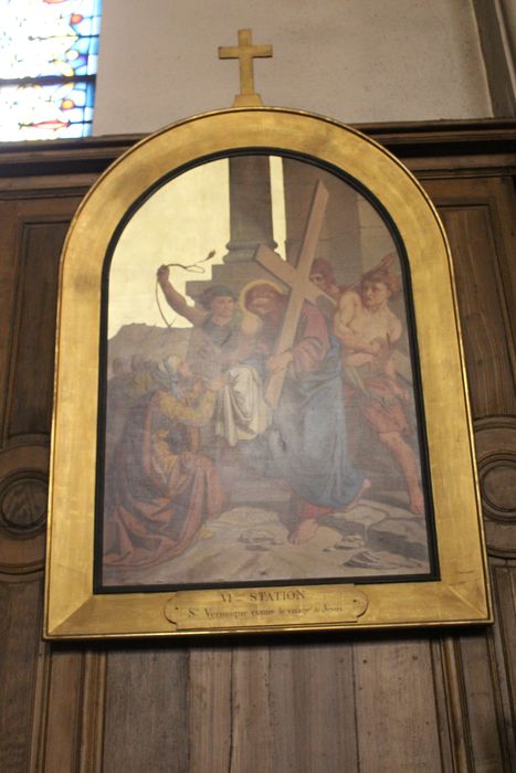 tableau (chemin de croix) : Sainte Véronique essuie le visage de Jésus - © Ministère de la Culture (France), Médiathèque du patrimoine et de la photographie, diffusion RMN-GP