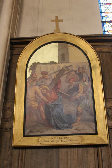 tableau (chemin de croix) : Jésus aidé par Simon le Cyrénéen - © Ministère de la Culture (France), Médiathèque du patrimoine et de la photographie, diffusion RMN-GP