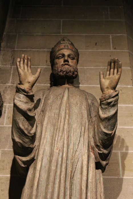 statue dite de Saint-Sauveur : Dieu le Père, vue partielle - © Ministère de la Culture (France), Médiathèque du patrimoine et de la photographie, diffusion RMN-GP