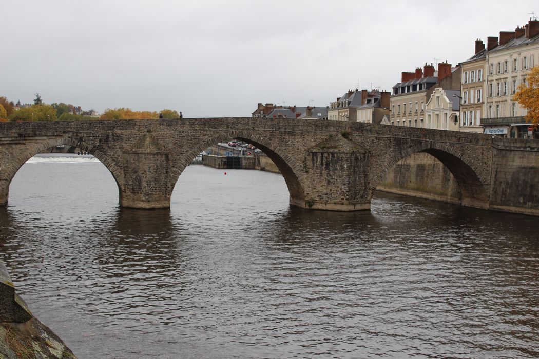 Vieux pont sur la Mayenne, vue générale