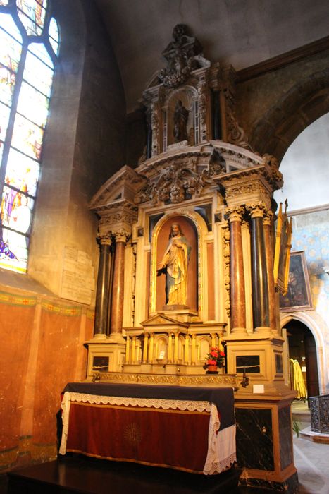 retable, statue : Sacré-Coeur