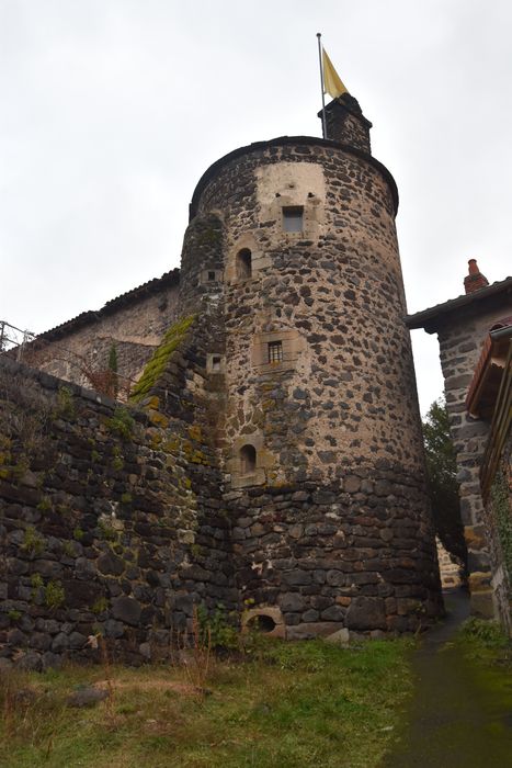 Château et son enceinte : Tour sud-est de l'enceinte, vue générale