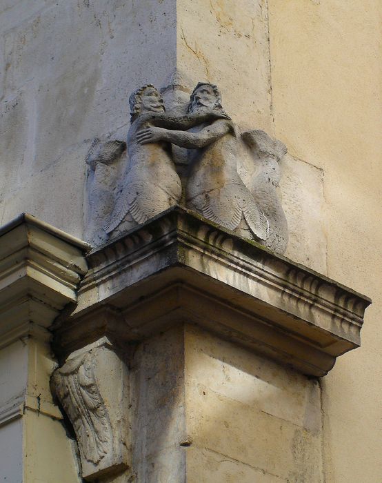 Maison des deux sirènes, détail sculpté