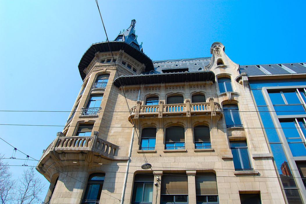 Ancienne banque Renauld : Façade sur rue, vue partielle