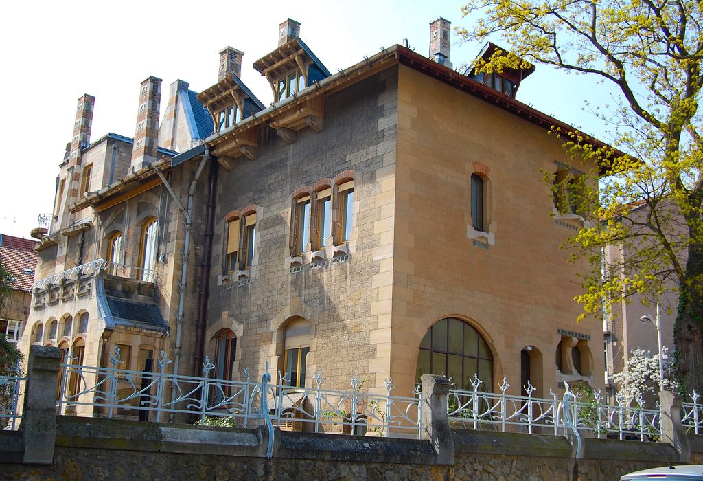 Villa Majorelle : Façades sud et est, vue générale