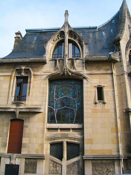 Maison Bergeret : Façade sur rue, vue partielle