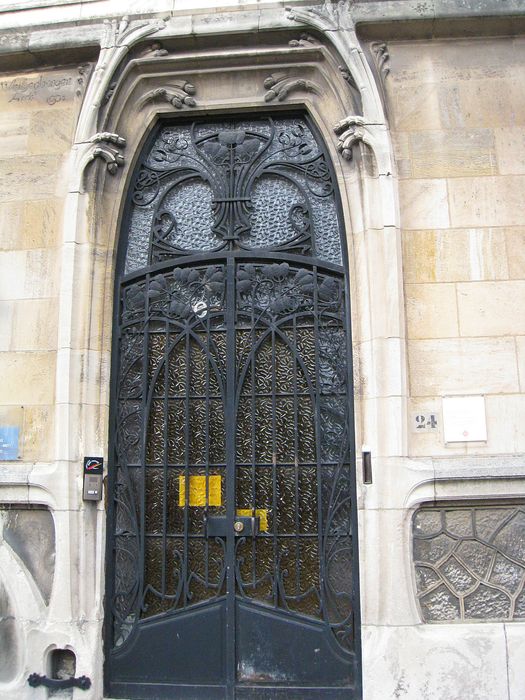 Maison Bergeret : Porte d'accès sur rue, vue générale