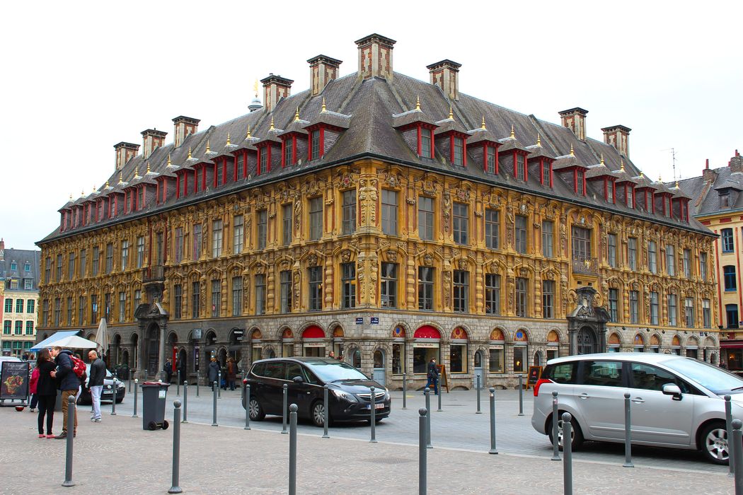 Vieille bourse du commerce : Façades sud et est, vue générale