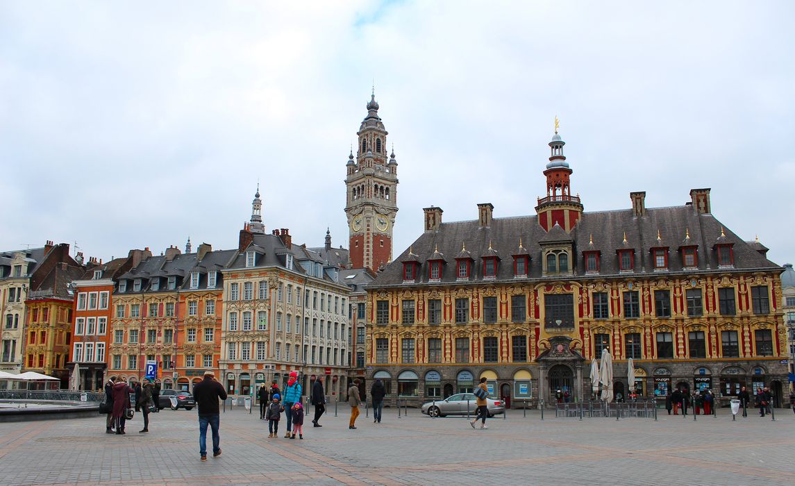 Vieille bourse du commerce : Façade sud, vue générale