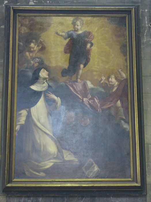 tableau : Apparition de l'Enfant Jésus à sainte Rose de Lima