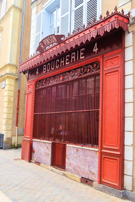 Boucherie « Pinson » : Vue générale de la devanture