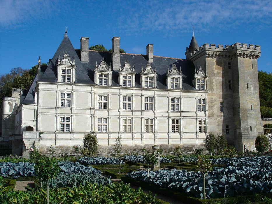 Château de Villandry : Façade ouest, vue générale