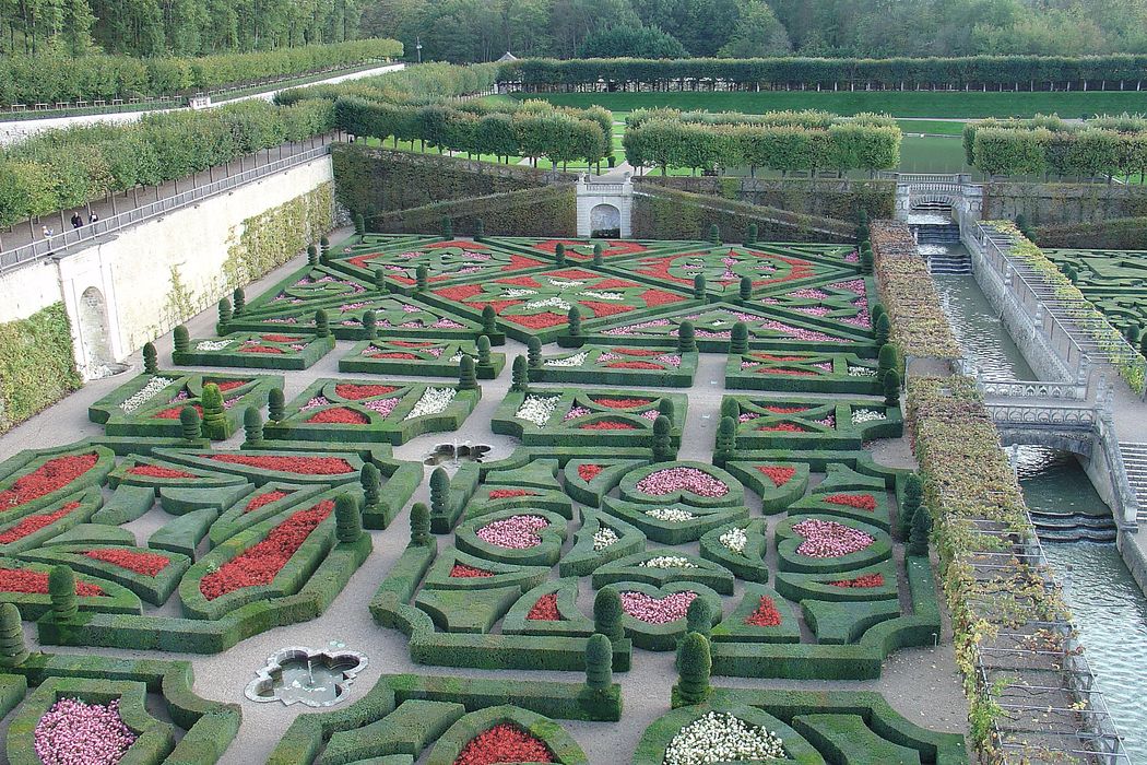 Château de Villandry : Jardin, vue partielle