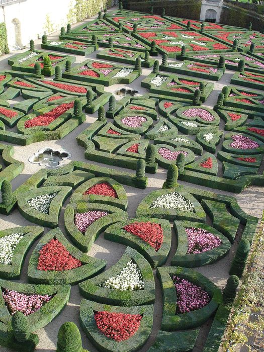 Château de Villandry : Jardin, vue partielle