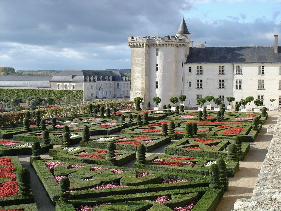 Château de Villandry : Jardin, vue partielle