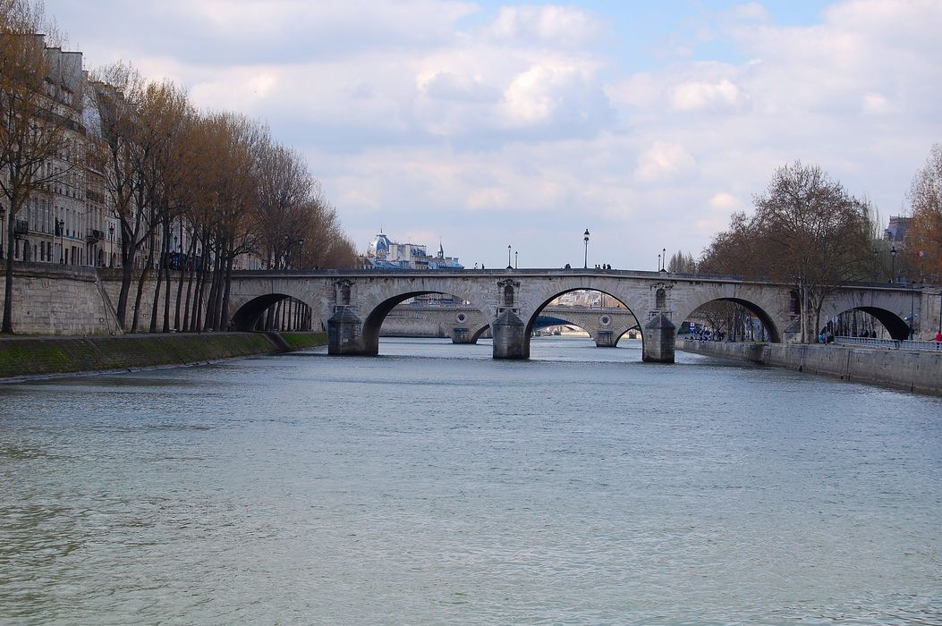 Pont Marie : Vue générale depuis l'amont