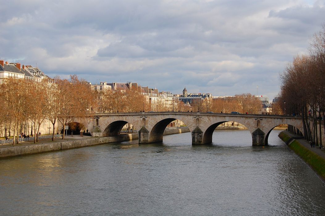 Pont Marie : Vue générale depuis l'aval