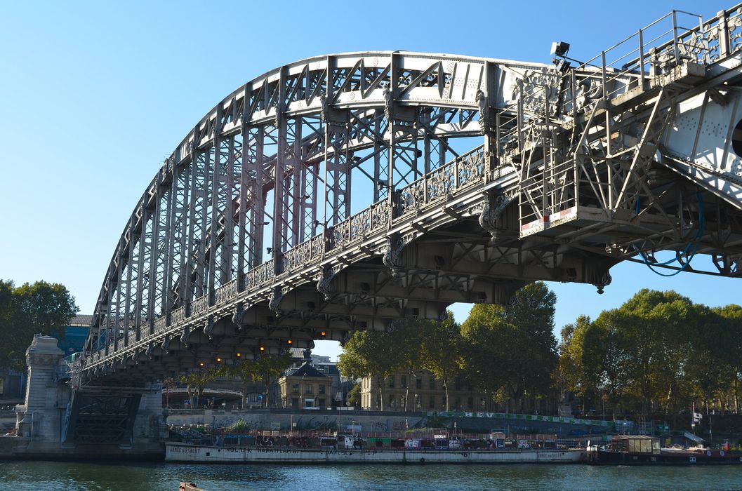 Viaduc d'Austerlitz, vue générale depuis la voie Mazas