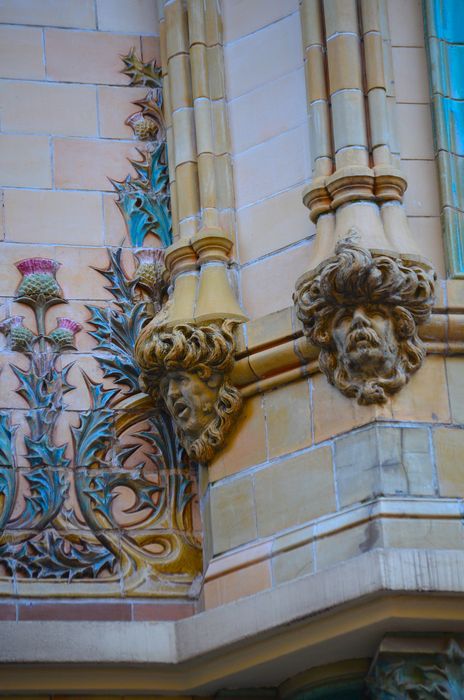 Immeuble Les Chardons : Façade sur rue, détails décoratifs