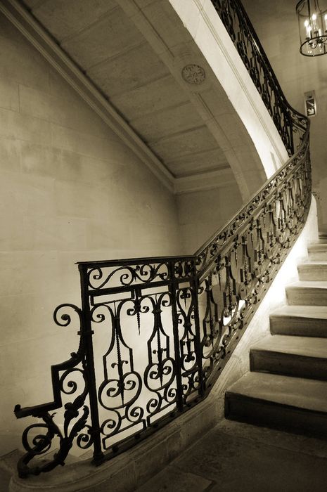 Hôtel Donon : Escalier d'honneur, vue partielle