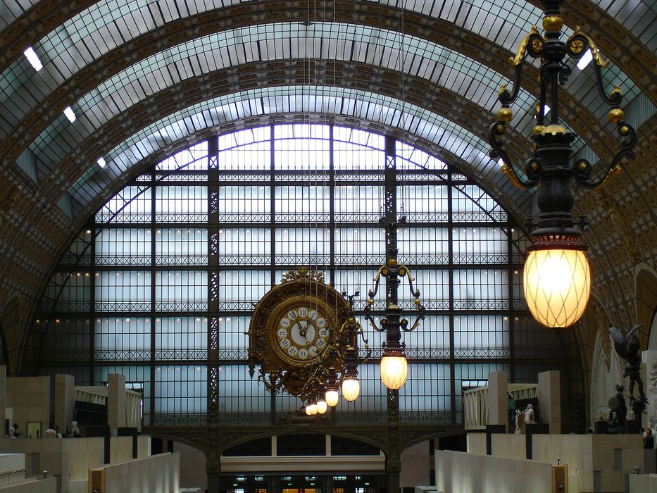 Ancienne gare d'Orsay, actuellement musée d'Orsay : Vue partielle de la grande nef