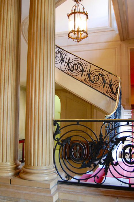 Hôtel Kinski ou Kunsky : Escalier d'honneur, vue partielle