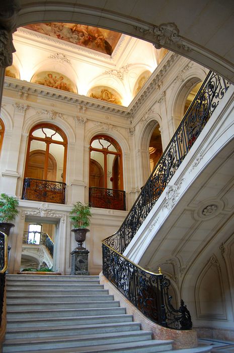 Hôtel de Pomereu : Escalier d'honneur, partielle