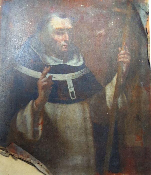 tableau : Saint Thomas d'Aquin, vue partielle - © Ministère de la Culture (France), Service Patrimoine de la ville de Vaison-la-Romaine, Tous droits réservés
