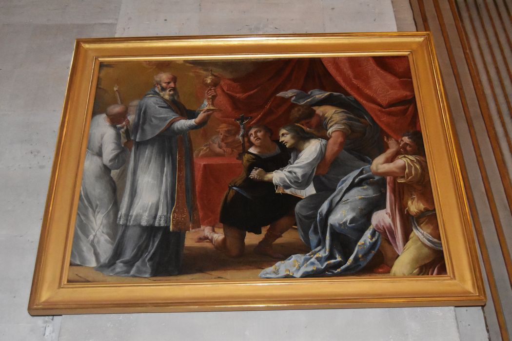 tableau : Louis XIII recevant la communion des mains de saint François de Sales