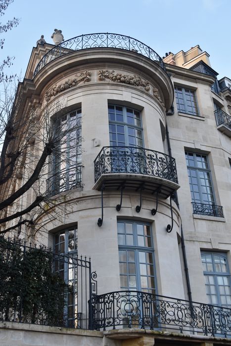 Hôtel Lambert : Aile latéral sur jardin, façade est, vue partielle