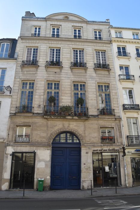 Hôtel de Pologne (ancien) : Façade sur rue, vue générale