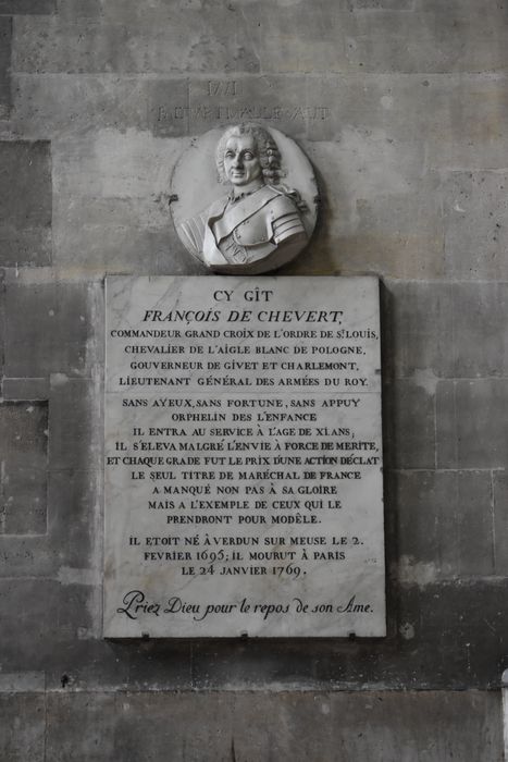 monument funéraire de François de Chevert, lieutenant général des armées du Roi