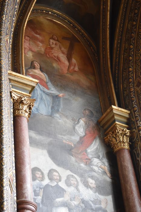 peintures monumentales de la chapelle des Saints-Anges, vue partielle