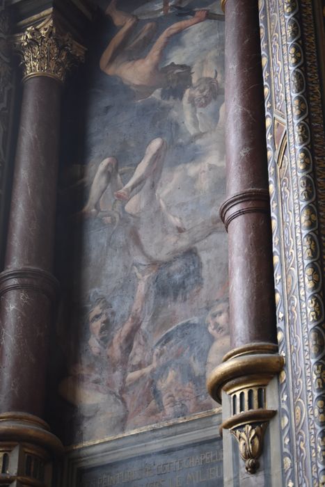 peintures monumentales de la chapelle des Saints-Anges, vue partielle