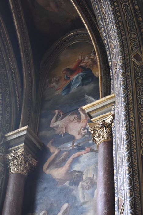 peintures monumentales de la chapelle des Saints-Anges, vue partielle