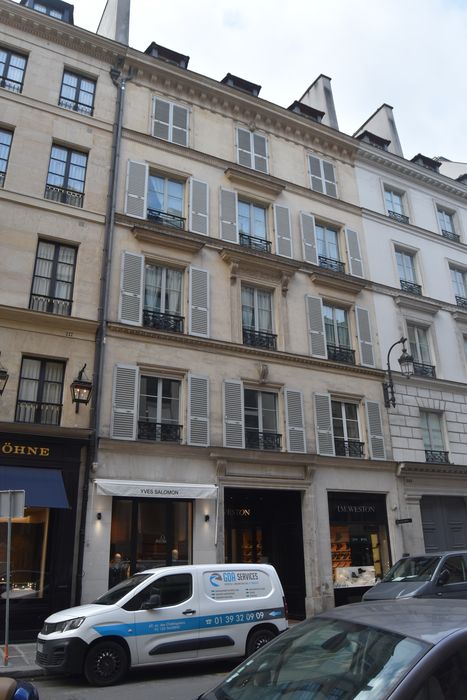 Hôtel de France et de Choiseul : Façade sur rue du n°241, vue générale