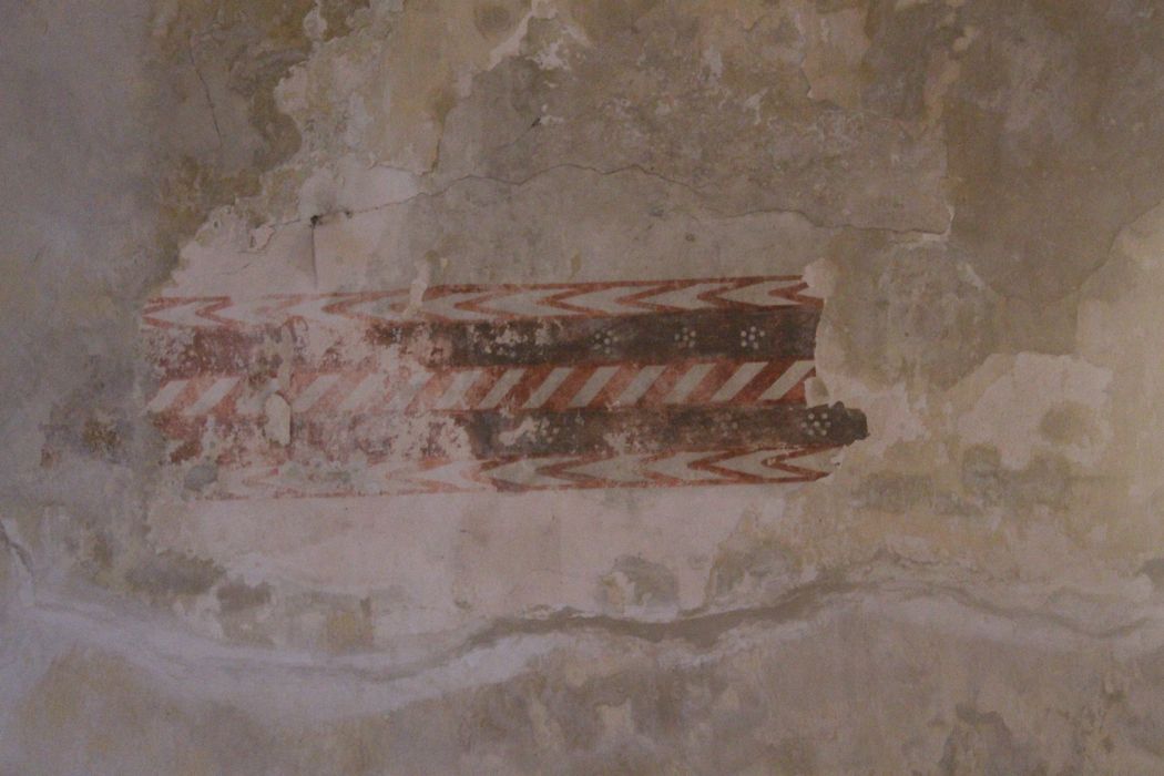 Eglise Saint-Pourçain : Nef, peinture monumentale (fragment), détail